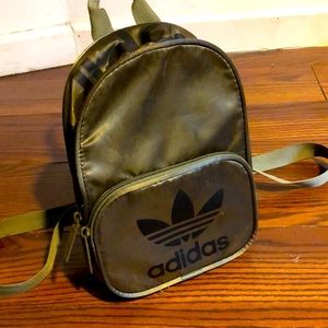 Adidas green/copper metallic mini backpack